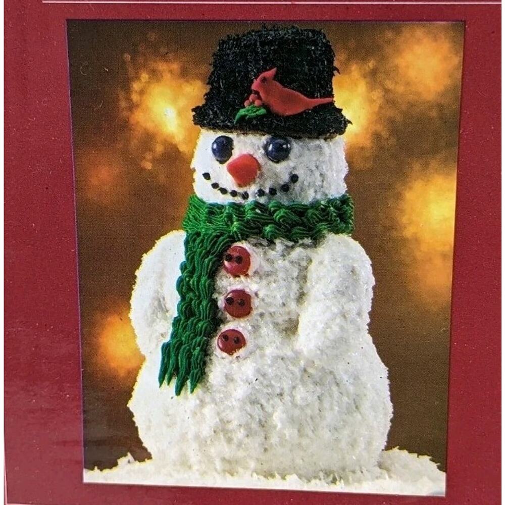 Vintage The New Cherrydale Snowman Holiday 3D Cake Pan Christmas New. No Box